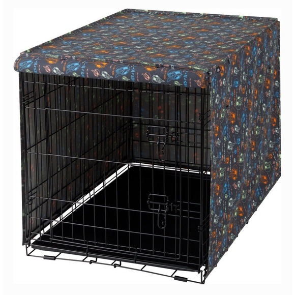 NWT Chewy STAR WARS: THE MANDALORIAN‎ Grogu Aurebesh fabric crate cover Disney M - Picture 2 of 7